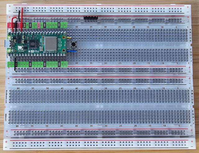 Pico 2W on new transparent BusBoard BB1660T