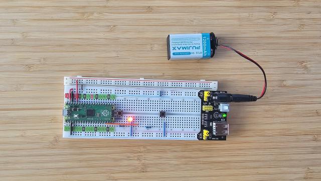 Table lamp toggle demo