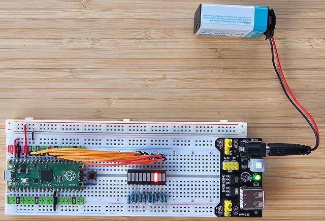 Table lamp toggle demo