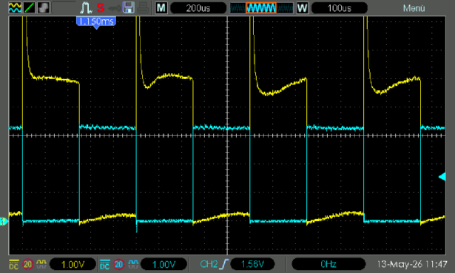 Oscilloscope Output with spikes