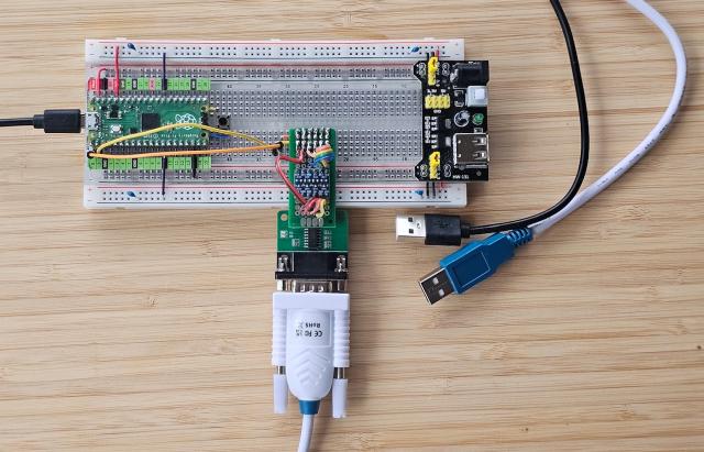 Pico with RS232 to USB adapter